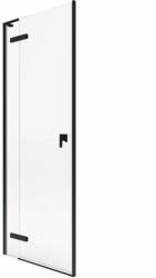 Roca Metropolis-N zuhanyajtók 90 cm dönthető fekete matt/átlátszó üveg AMP0809016M (AMP0809016M)