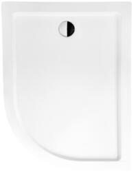 Besco Saturn félkör alakú zuhanytálca 100x80 cm fehér #BAS-100-NL (#BAS100NL)