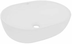 Rea Amelia mosdótál 48x34.5 cm ovális mosdótálak fehér REA-U0416