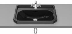 Roca Carmen mosdótál 60x45 cm négyszögletes süllyesztett fekete A3270A5560 (A3270A5560)