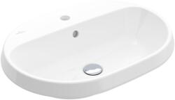 Villeroy & Boch Architectura mosdótál 60x45 cm ovális süllyesztett fehér fényes 5A666001 (5A666001)