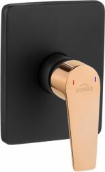 INVENA Midnight zuhanycsaptelep süllyesztett fekete-arany BP-35-001