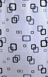 SAPHO zuhanyfüggöny 180x180 cm fehér-fekete-kék ZV010 (ZV010)