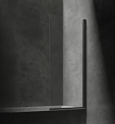 Omnires Kingston zuhanyparaván 70 cm egyrészes fekete matt/átlátszó üveg XHE85BLTR (XHE85BLTR)