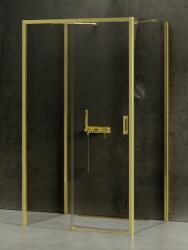 NEW TRENDY Prime Light Gold zuhanykabin 110x90 cm négyszögletes arany fényes/átlátszó üveg K-1106