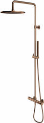 Omnires Y zuhany készlet fal termosztáttal trópusi zuhany opcióval réz Y1244SUCP (Y1244SUCP)
