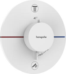 Hansgrohe ShowerSelect Comfort S kád és zuhany csaptelep süllyesztett z termosztáttal fehér 15556700