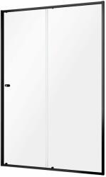 Sealskin Contour zuhanyajtók 140 cm tolható fekete matt/átlátszó üveg CD121406195100 (CD121406195100)