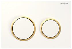 Geberit Omega20 öblítő gomb WC-hez fehér-arany 115.085. KK. 1
