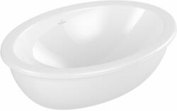 Villeroy & Boch Loop & Friends mosdótál 56x38 cm ovális alulról beépíthető fehér fényes 4A5500R1 (4A5500R1)