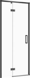 Cersanit Larga zuhanyajtók 90 cm dönthető fekete matt/átlátszó üveg S932-128 (S932128)