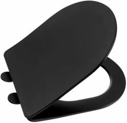 SAPHO Paco wc ülőke lecsapodás-gátlós fekete PCS1012B (PCS1012B)