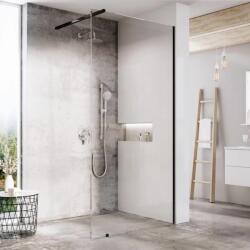 RAVAK Walk-In Wall zuhanykabin fal walk-in 110 cm fekete matt/átlátszó üveg GW9WD0300Z1