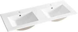Comad Lava mosdótál 121x46 cm négyszögletes beépíthető-dupla fehér UM-8003-LAVA120D