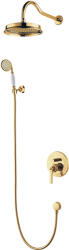 Omnires Armance zuhany készlet beépített trópusi zuhany opcióval arany SYSAM10GL (SYSAM10GL)