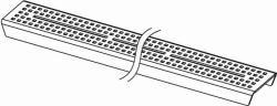 TECE Drainline zuhany lefolyó rács 80 cm 600851