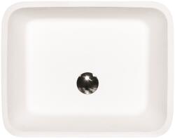 Besco Assos mosdótál 50x40 cm négyszögletes mosdótálak fehér #UMD-A-NB (#UMDANB)