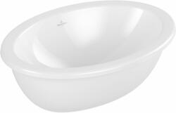 Villeroy & Boch Loop & Friends mosdótál 48.5x32.5 cm ovális alulról beépíthető fehér fényes 4A540001 (4A540001)