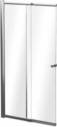 Besco Easy Slide zuhanyparaván 100 cm kétrészes króm fényes/átlátszó üveg PES-2S
