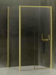 NEW TRENDY Prime Light Gold zuhanykabin 100x80 cm négyszögletes arany fényes/átlátszó üveg K-1437