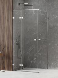 NEW TRENDY Avexa zuhanykabin 100x90 cm négyszögletes króm fényes/átlátszó üveg EXK-2397