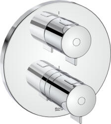 Roca T-500 kád és zuhany csaptelep süllyesztett z termosztáttal króm A5A2K18C00 (A5A2K18C00)