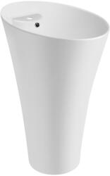 Lavita Soft mosdótál 42.5x42.5 cm ovális térben álló fehér 5900378308089 (5900378308089)