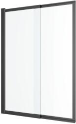 Excellent Liner zuhanyparaván 110 cm kétrészes fekete matt/átlátszó üveg KAEX. 2930.1100. LP (KAEX29301100LP)