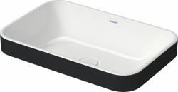 Duravit Happy D. 2 mosdótál 60x40 cm négyszögletes mosdótálak fehér-antracit 2359606100 (2359606100)