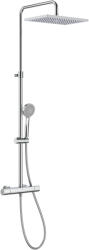 Roca Even-t Square zuhany készlet fal termosztáttal trópusi zuhany opcióval króm A5A202EC00 (A5A202EC00)