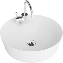 Lavita Caribe mosdótál 43.5x43.5 cm kerek mosdótálak fehér fényes 5908211479415 (5908211479415)