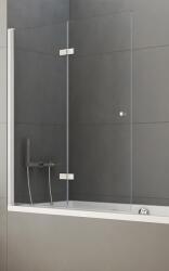 New Trendy New Soleo zuhanyparaván 100 cm kétrészes króm fényes/átlátszó üveg P-0028 (P0028)
