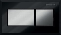Geberit öblítő gomb WC-hez fényezett króm-fekete 116.051. KV. 1 (116051KV1)