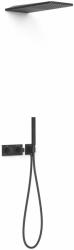 TRES B-System zuhany készlet beépített termosztáttal trópusi zuhany opcióval fekete 30725205NM (30725205NM)