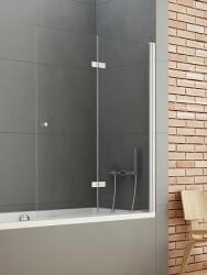 New Trendy New Soleo zuhanyparaván 120 cm kétrészes króm fényes/átlátszó üveg P-0031 (P0031)