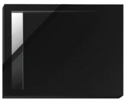 Polimat West New téglalap alakú zuhanytálca 120x100 cm fekete 00327 (00327)