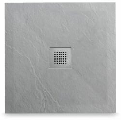 BALNEO Stone Tray négyzet alakú zuhanytálca 90x90 cm szürke STFLG909025 (STFLG909025)