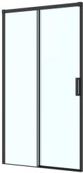 Oltens Breda zuhanyajtók 120 cm tolható fekete matt/átlátszó üveg 21212300 (21212300)