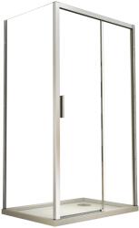 Besco Actis zuhanyfal 90 cm króm fényes/átlátszó üveg PA-90 (PA90)