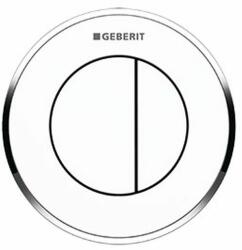 Geberit Typ 10 öblítő gomb WC-hez fényezett króm-fehér 116.055. KJ. 1 (116055Kj1)