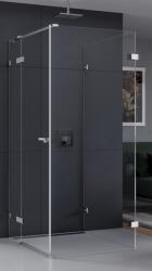 NEW TRENDY Eventa zuhanykabin 100x80 cm négyszögletes króm fényes/átlátszó üveg EXK-4599 (EXK4599)