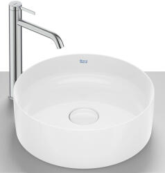 Roca Terra mosdótál 39x39 cm kerek mosdótálak fehér fényes A32787NS00 (A32787NS00)