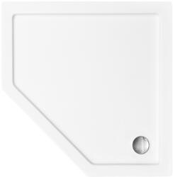 Besco Bergo Slimline ötszögletű zuhanytálca 90x90 cm fehér BAB-90