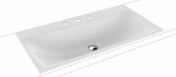 KALDEWEI Silenio mosdótál 90x46 cm négyszögletes süllyesztett fehér matt 907806273001 (907806273001)