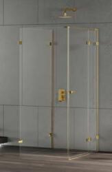 NEW TRENDY Eventa Gold Shine zuhanykabin 90x90 cm négyzet arany fényes/átlátszó üveg EXK-4825 (EXK4825)
