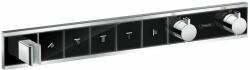 Hansgrohe RainSelect kád és zuhany csaptelep süllyesztett z termosztáttal króm-fekete 15358600