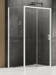NEW TRENDY Prime White zuhanykabin 110x80 cm négyszögletes fehér matt/átlátszó üveg K-1361 (K1361)