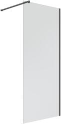 Oltens Bo zuhanyfal 90 cm fekete matt/átlátszó üveg 22001300