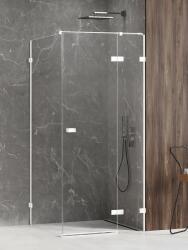 NEW TRENDY Avexa White zuhanykabin 80x80 cm négyzet fehér matt/átlátszó üveg EXK-2732 (EXK2732)