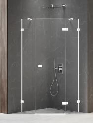 NEW TRENDY Avexa White zuhanykabin 90x90 cm fehér matt/átlátszó üveg EXK-3865 (EXK3865)